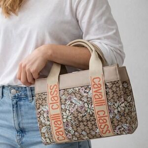 NEW Cacalli Class Setafina Large Top Handle Tote Bag Floral Crossbody Strap #558